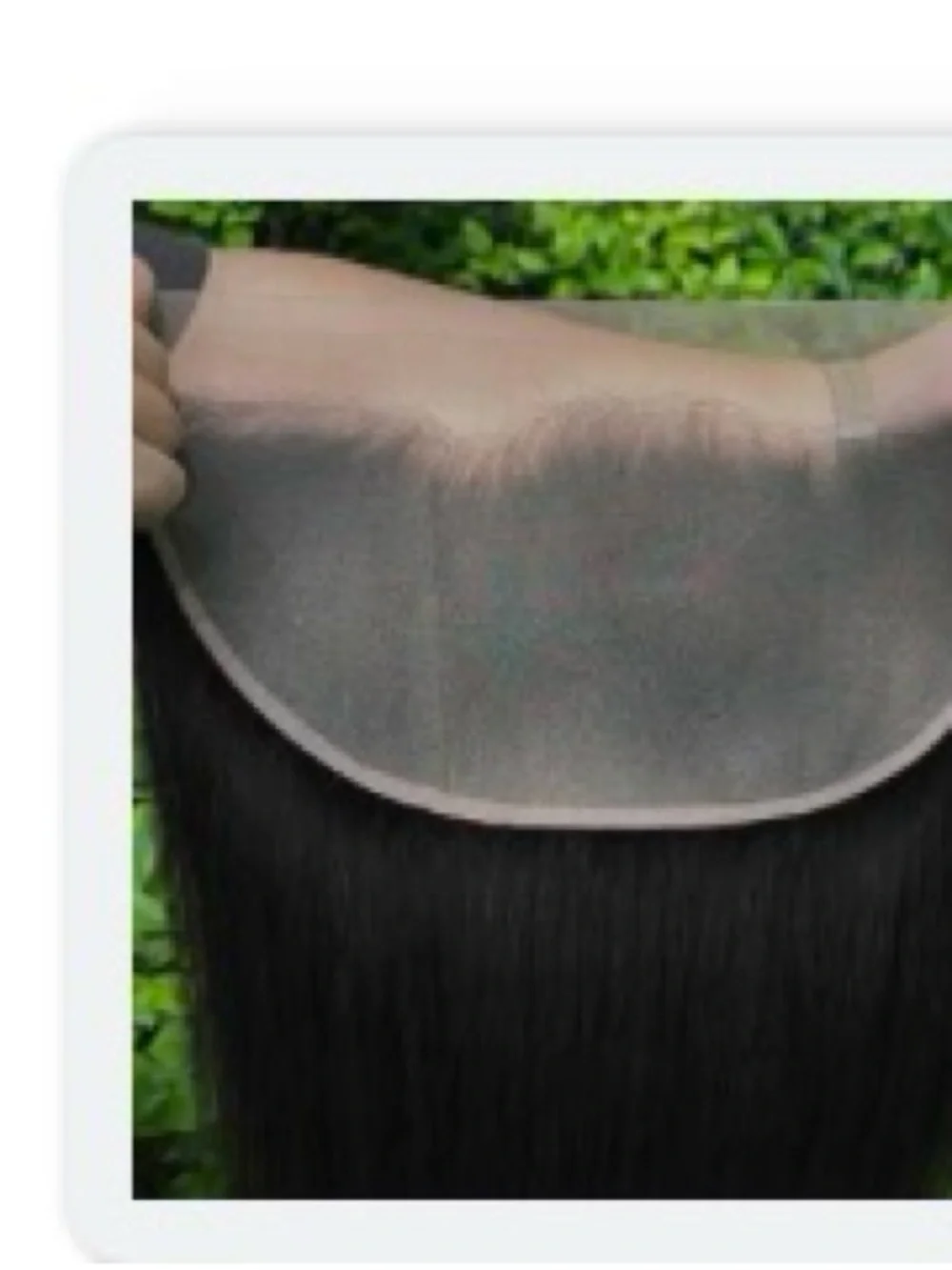 Black Lace Frontal Closure Hairpiece - Invisible Hairline